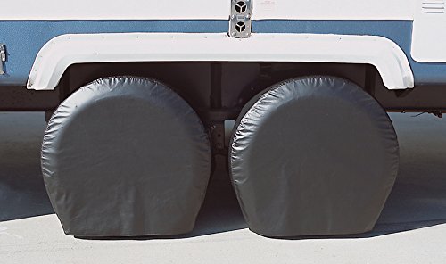 ADCO 3977 Black BUS Vinyl Ultra Tyre Gard Wheel Cover, (Set of 2) (Fits Tire Diameter 40"-42") - Image 2