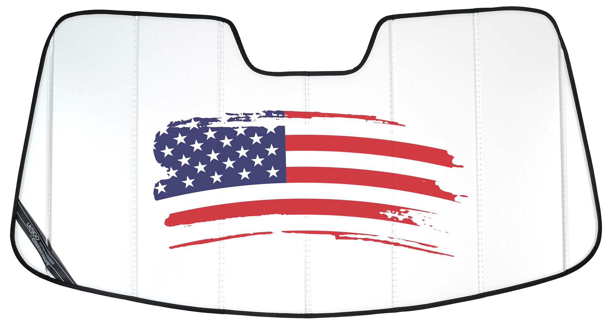 Covercraft American Flag UVS100 Premier Custom Windshield Sunscreen for 2019-2025 Honda Passport, 2017-2026 Ridgeline, 2016-2022 Pilot