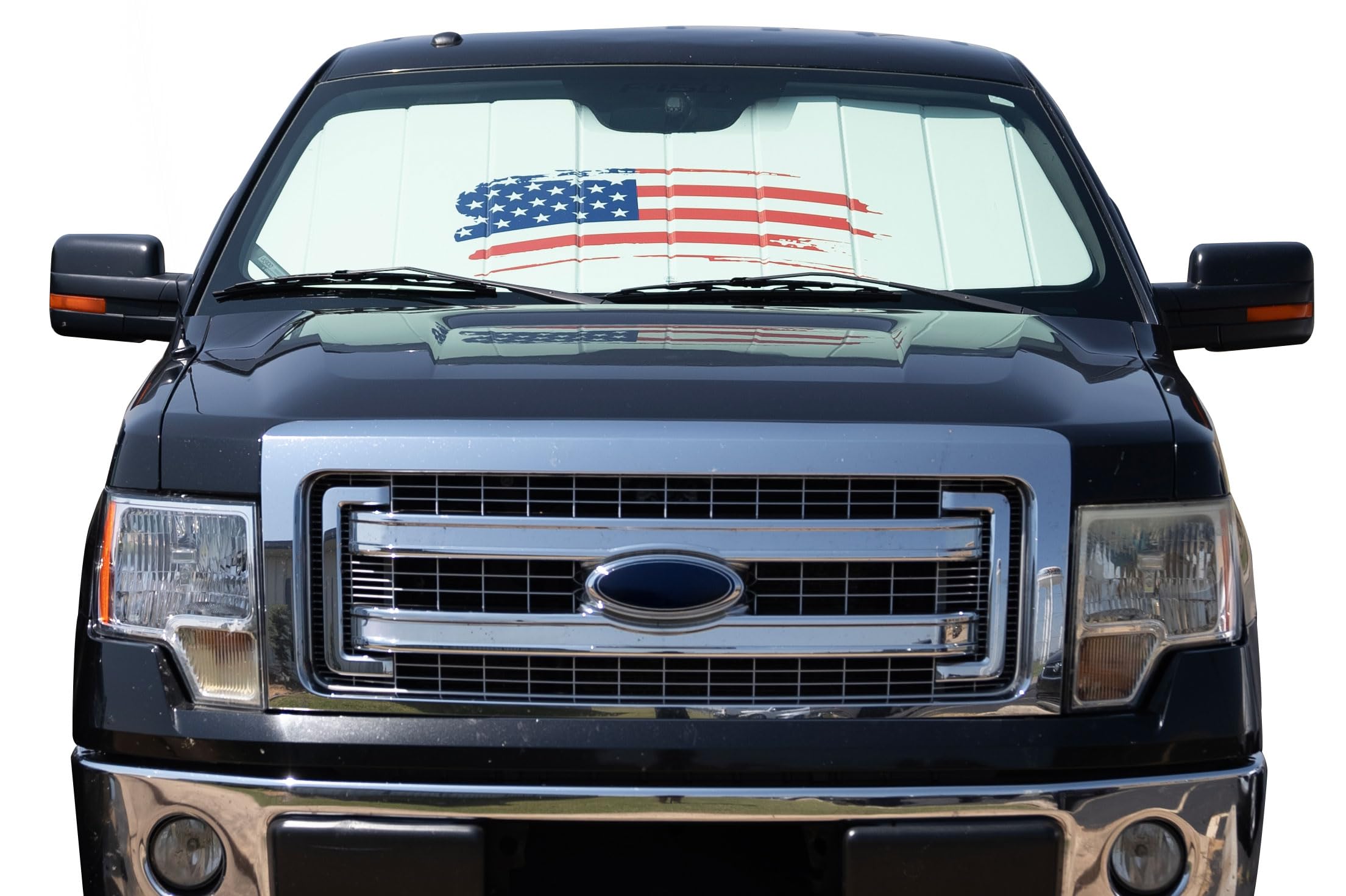Covercraft American Flag UVS100 Premier Custom Windshield Sunscreen for 2019-2025 Honda Passport, 2017-2026 Ridgeline, 2016-2022 Pilot - Image 2