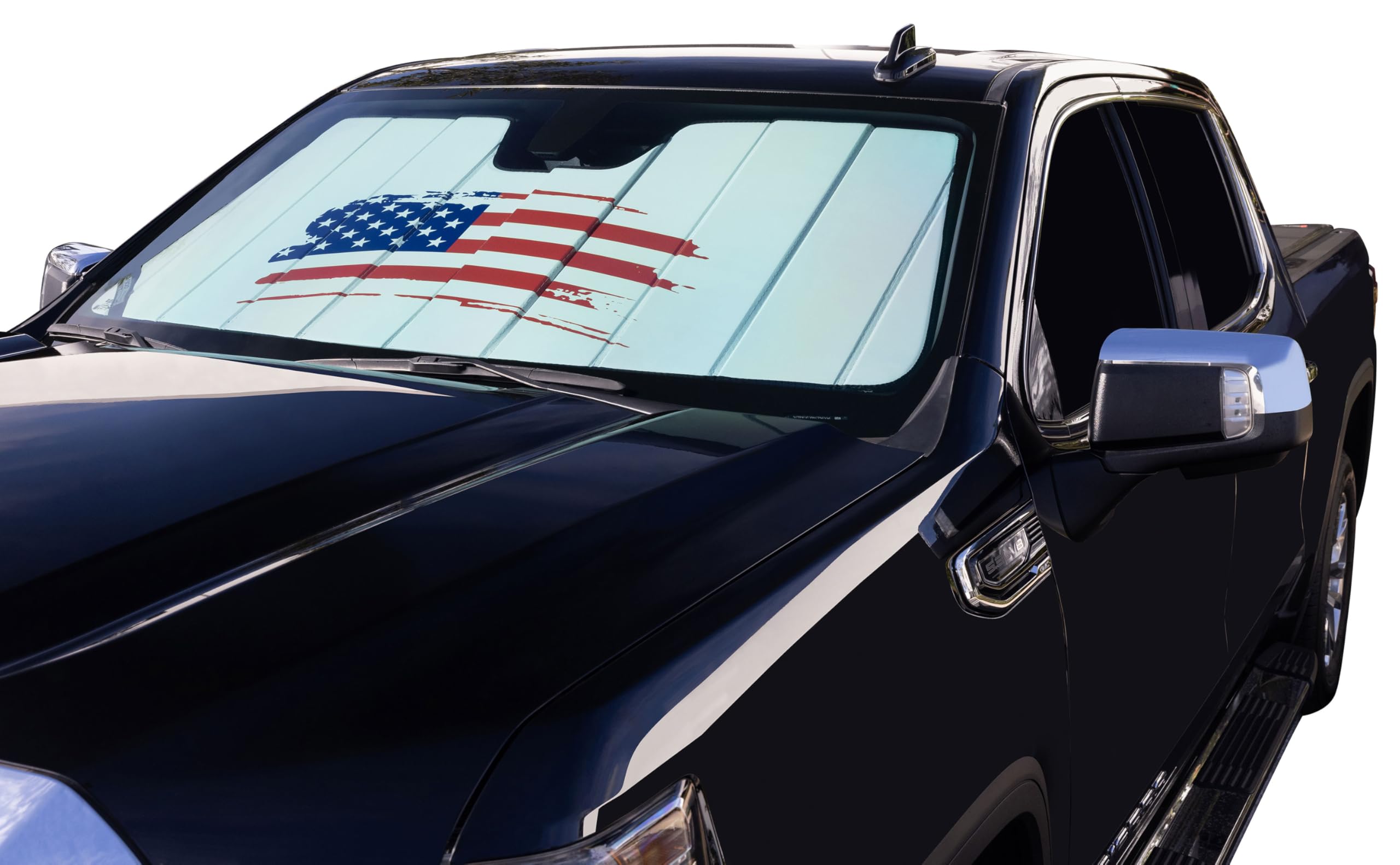 Covercraft American Flag UVS100 Premier Custom Windshield Sunscreen for 2019-2025 Honda Passport, 2017-2026 Ridgeline, 2016-2022 Pilot - Image 3