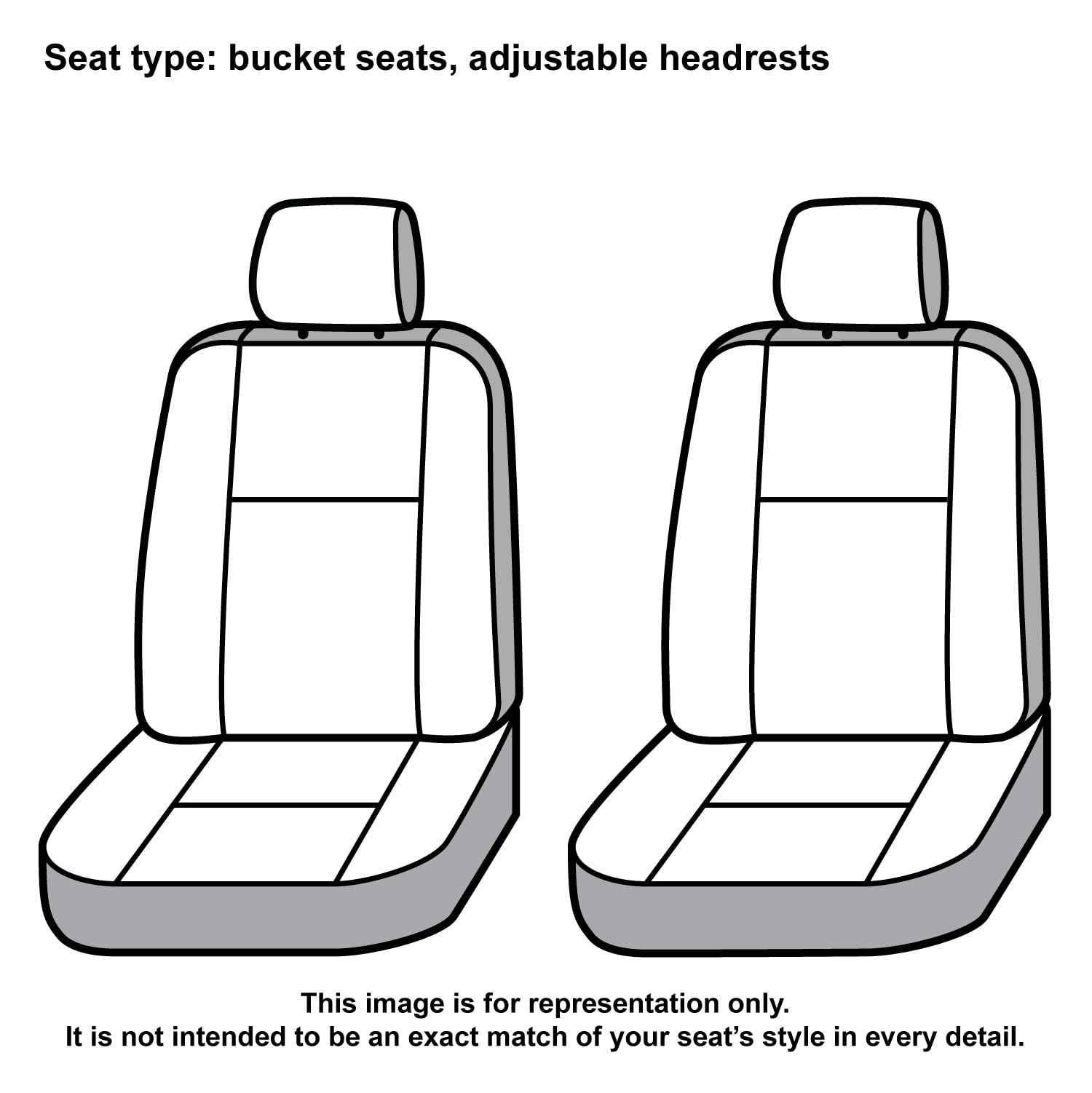 Covercraft Carhartt SeatSaver Custom Seat Covers | Fits 2015-2018 Ford F-150 (excludes Raptor) | 1st Row Bucket Seats, Duck Weave Gravel - Image 7