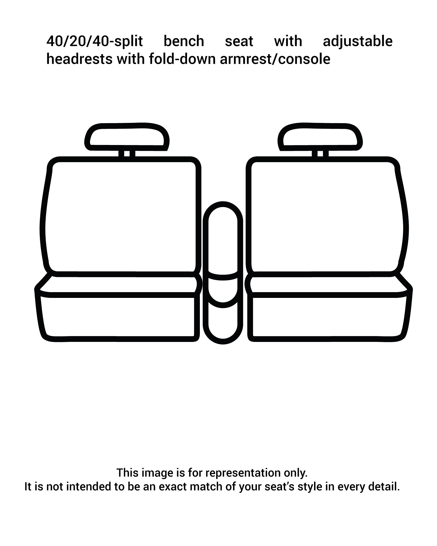 Covercraft Carhartt SeatSaver Custom Seat Covers | Fits 2017-2019 Chevrolet Silverado/GMC Sierra 1500/2500/3500 (2019 1500 Old Body Style) | 1st Row 40/20/40 Bench Seat, Duck Weave Gravel - Image 2