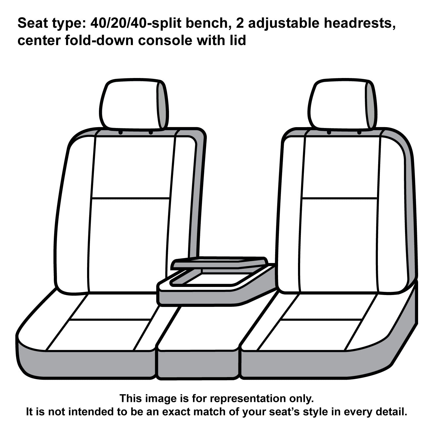 Covercraft Carhartt SeatSaver Custom Seat Covers | Fits 2017-2019 Chevrolet Silverado/GMC Sierra 1500/2500/3500 (2019 1500 Old Body Style) | 1st Row 40/20/40 Bench Seat, Duck Weave Gravel - Image 7