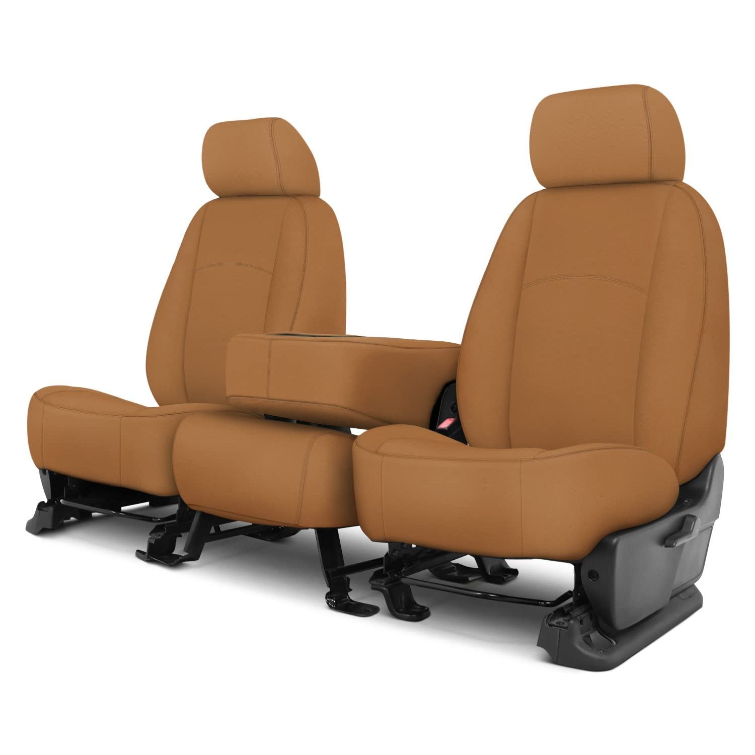 Covercraft Carhartt SeatSaver Custom Seat Covers | Fits 2019-2024 Ram 2500/35000 | 1st Row 40/20/40 Bench Seat, Duck Weave Brown