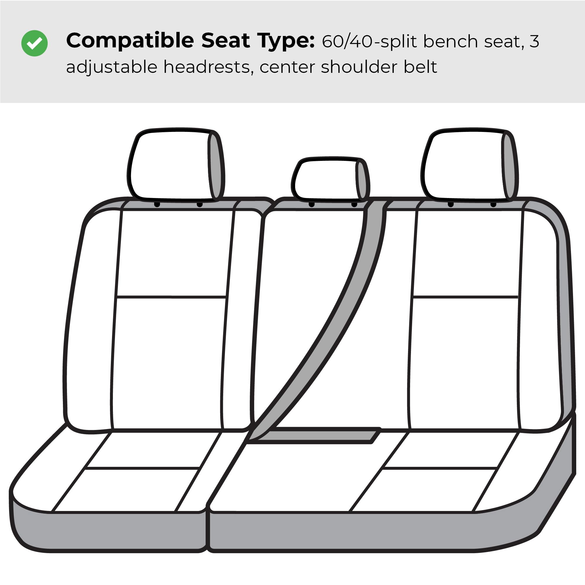 Covercraft Carhartt SeatSaver Custom Seat Covers | Fits 2024-2025 Toyota Tacoma (Excludes Hybrid) | 2nd Row 60/40 Bench Seat, Duckweave Brown - Image 4
