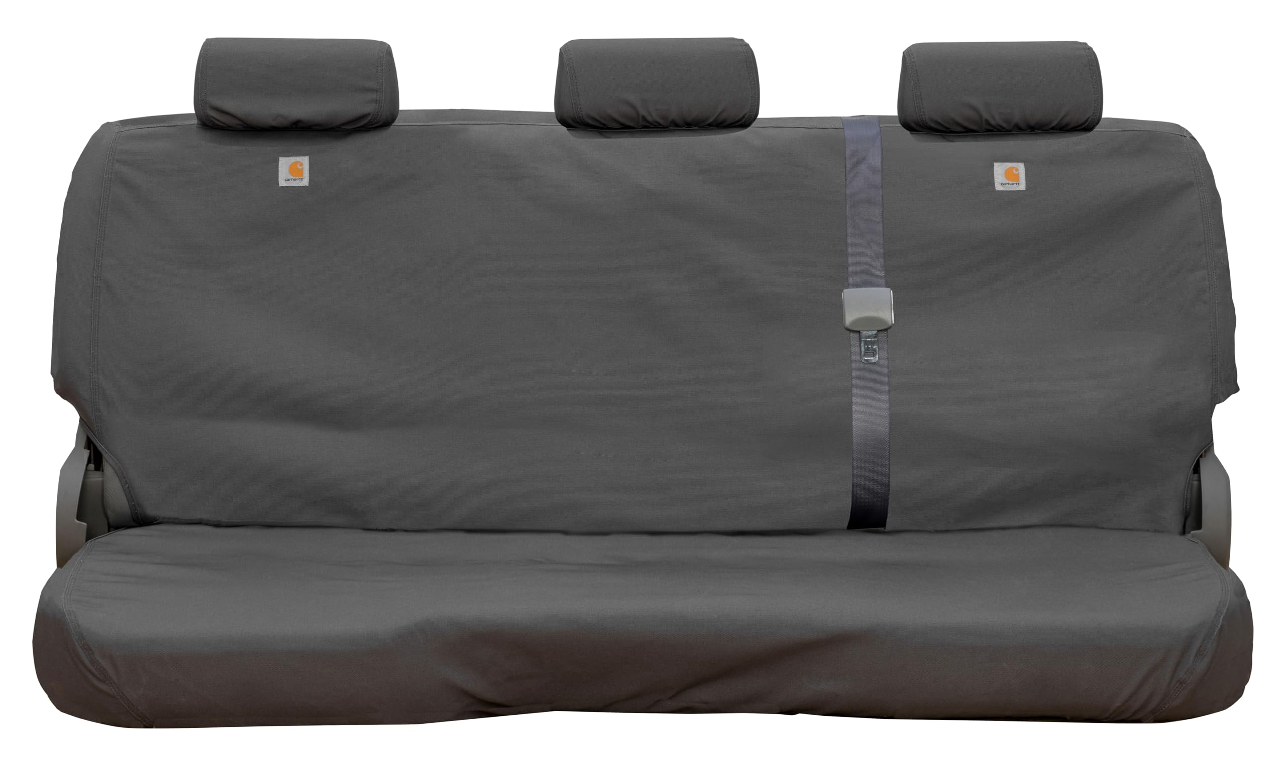 Covercraft Carhartt SeatSaver Custom Seat Covers | Fits 2024-2025 Ford Ranger (Excludes Raptor) | 2nd Row Solid Bench Seat, Duck Weave Gravel