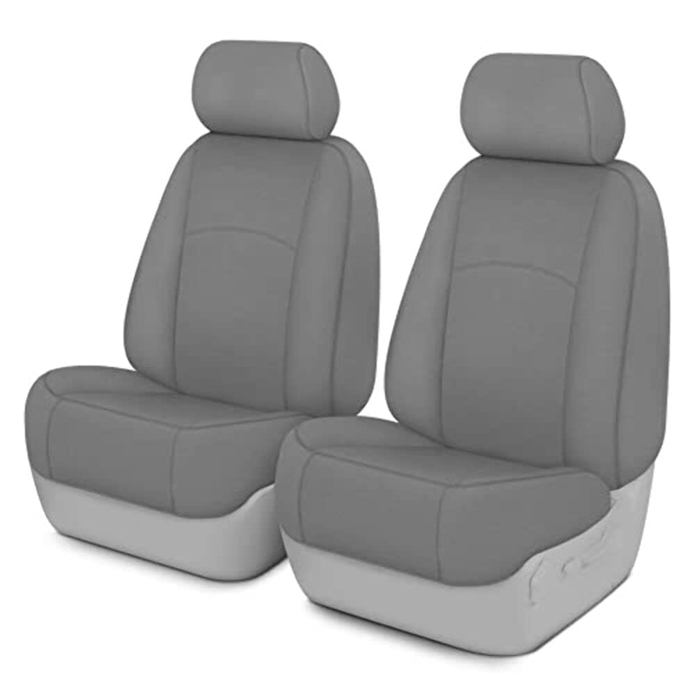 Covercraft Carhartt SeatSaver Custom Seat Covers | Fits Select Cadillac/Chevrolet/GMC Models | 1st Row Bucket Seats, Duck Weave Gravel - Image 2