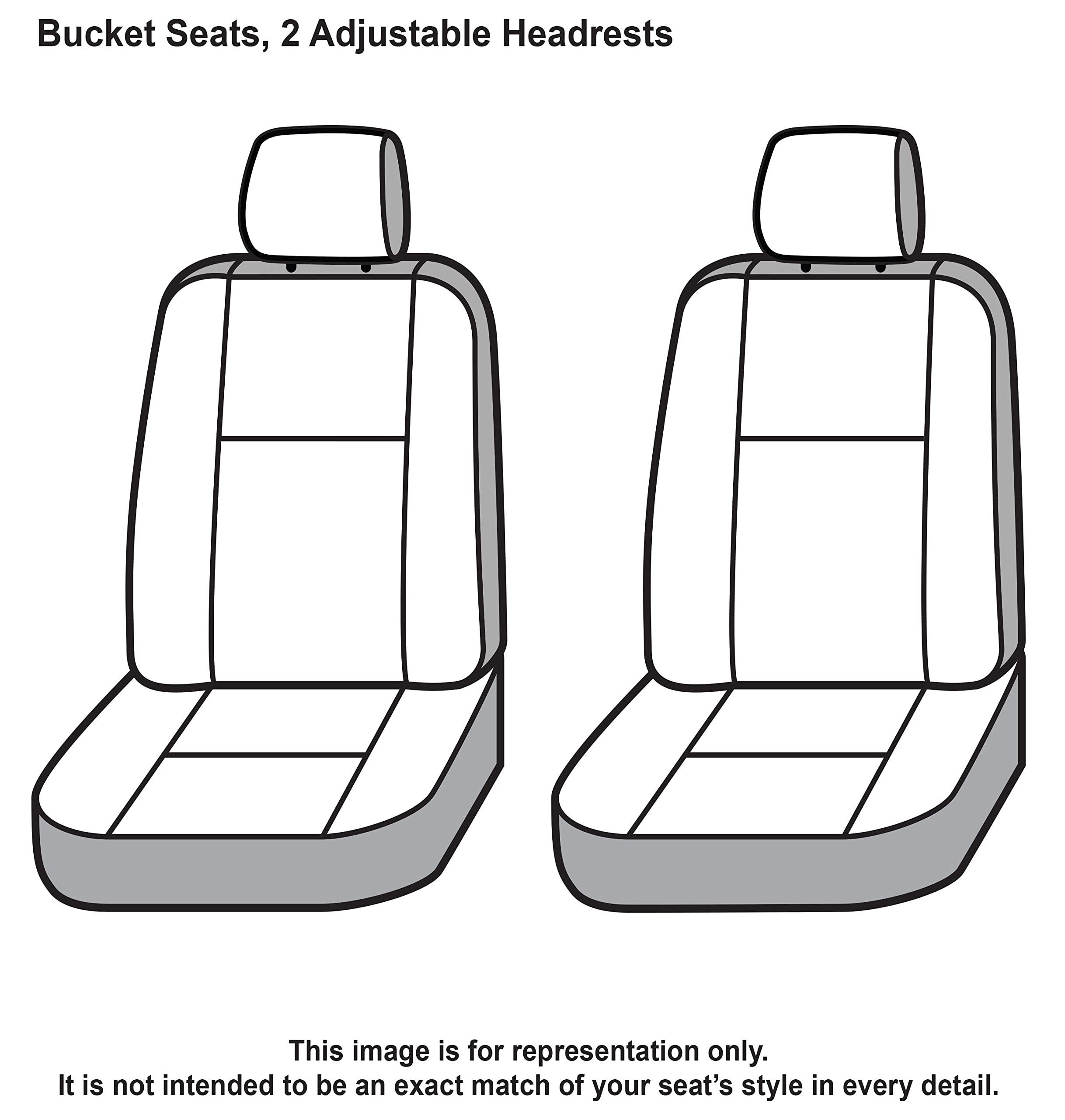 Covercraft Carhartt Super Dux SeatSaver Custom Seat Covers | Fits 1996-2000 Toyota 4Runner, 1997-1998 T100 | 1st Row Bucket Seats, Super Dux Black - Image 3