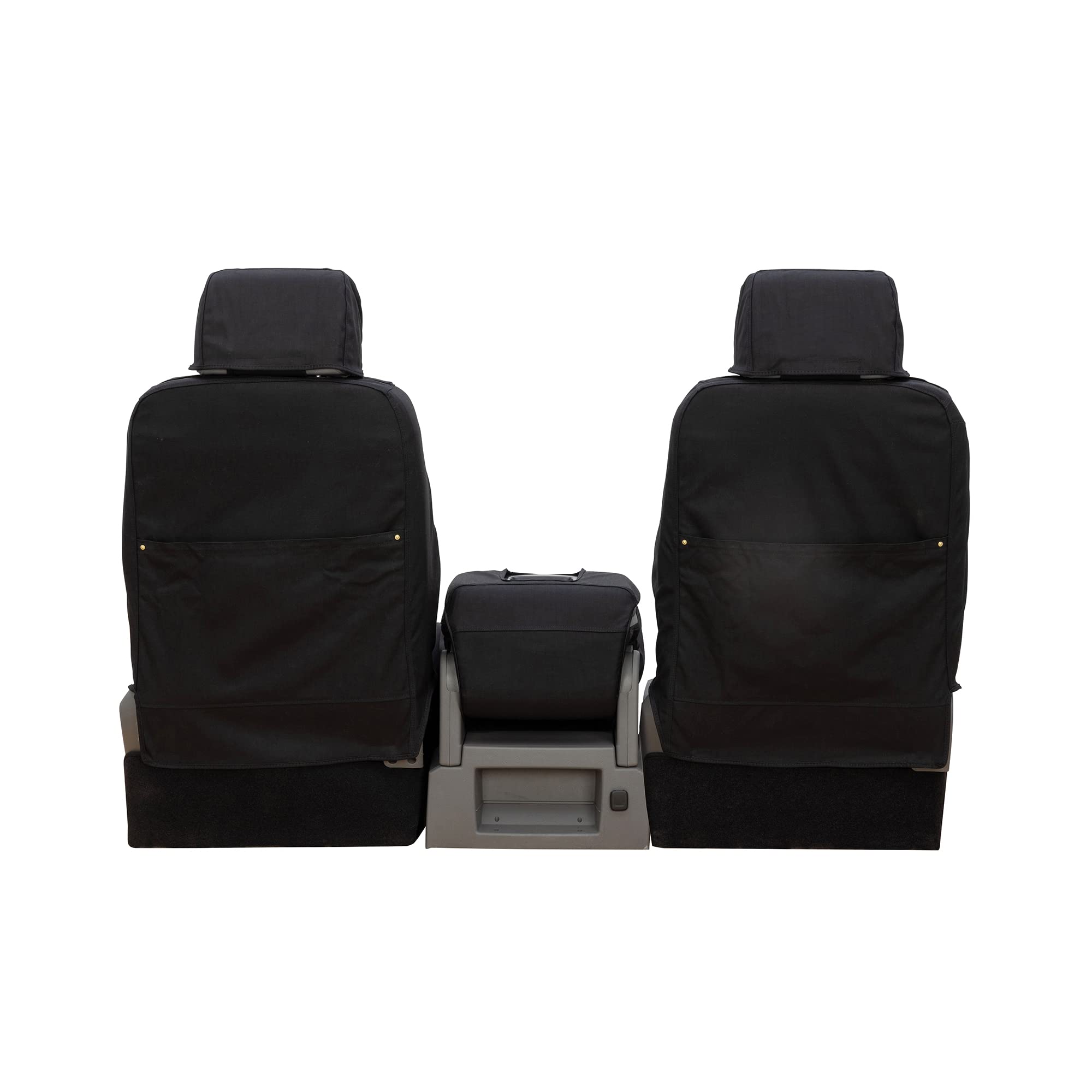 Covercraft Carhartt Super Dux SeatSaver Custom Seat Covers | Fits 2013-2016 Ram 1500/2500/3500| 1st Row 40/20/40 Bench Seat, Super Dux Black - Image 6