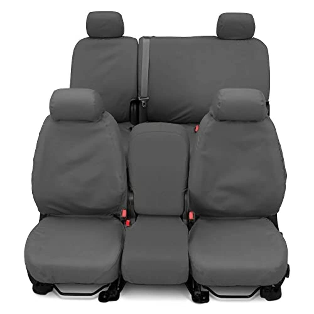 Covercraft Endura Waterproof SeatSaver Custom Seat Covers | Fits 2011-2024 Ram 1500 (19-24 Classic) & 2011-2024 Ram 2500/3500 Crew/Quad Cab | 2nd Row Solid Bench Seat, Grey - Image 5