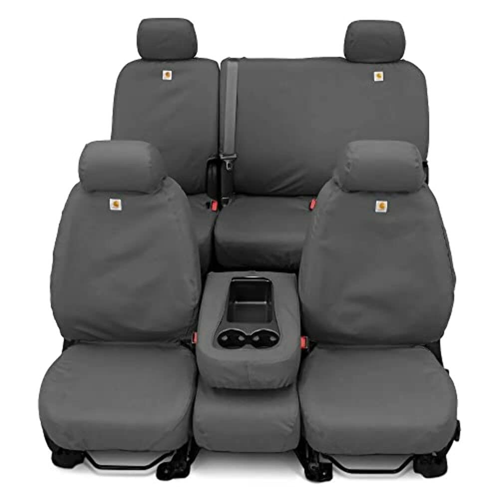 Covercraft Endura Waterproof SeatSaver Custom Seat Covers | Fits 2011-2024 Ram 1500 (19-24 Classic) & 2011-2024 Ram 2500/3500 Crew/Quad Cab | 2nd Row Solid Bench Seat, Grey - Image 8