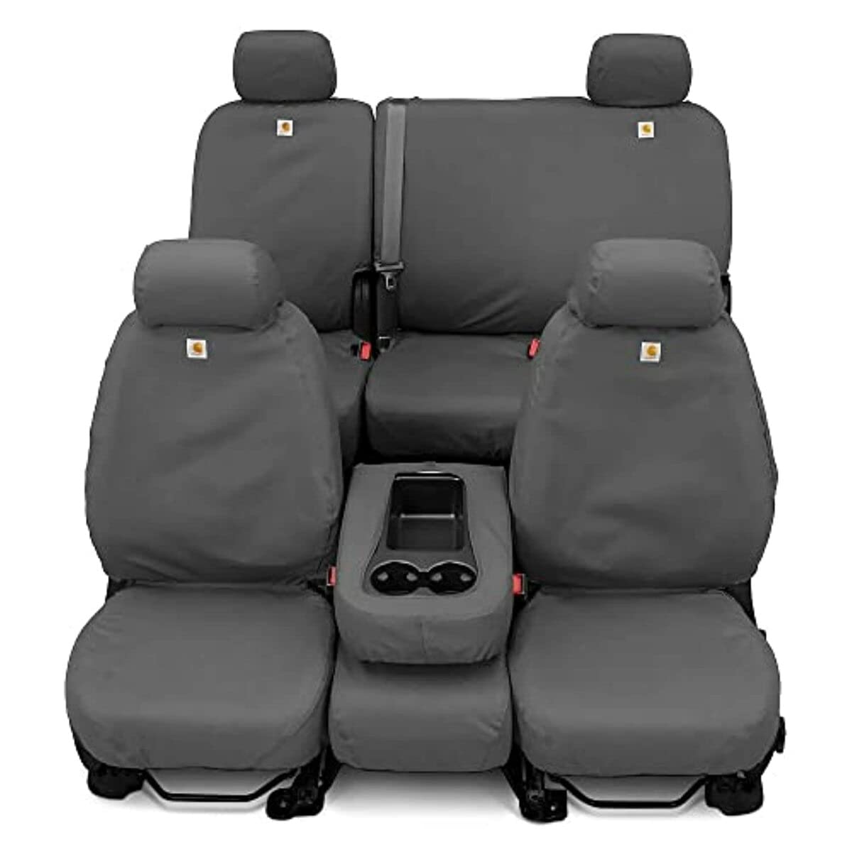 Covercraft Endura Waterproof SeatSaver Custom Seat Covers | Fits 2011-2024 Ram 1500 (19-24 Classic) & 2011-2024 Ram 2500/3500 Crew/Quad Cab | 2nd Row Solid Bench Seat, Grey - Image 9
