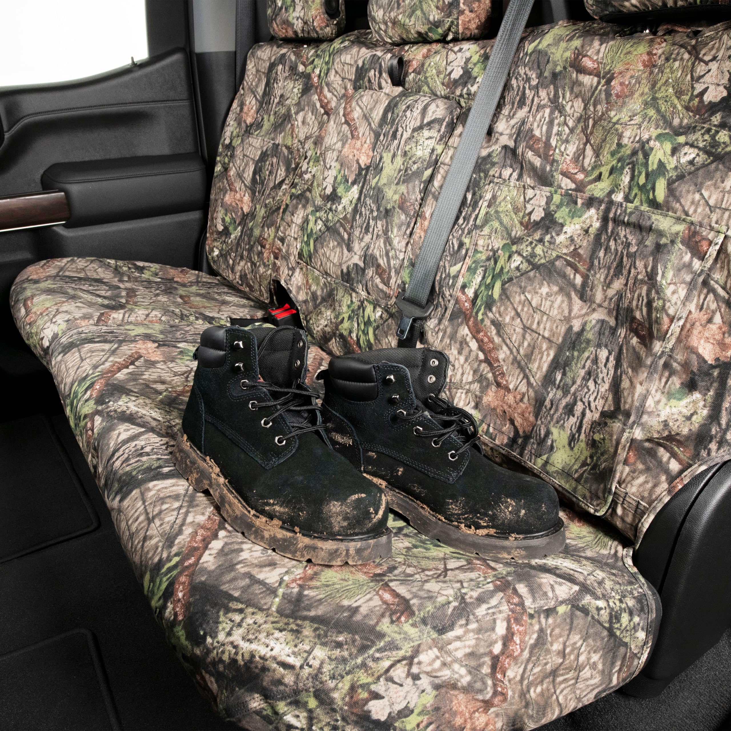 Covercraft Mossy Oak Camo Carhartt SeatSaver Custom Seat Covers | Fits 2024-2025 Ford Ranger (Excludes Raptor) | 2nd Row Solid Bench Seat, Break-Up Country - Image 3