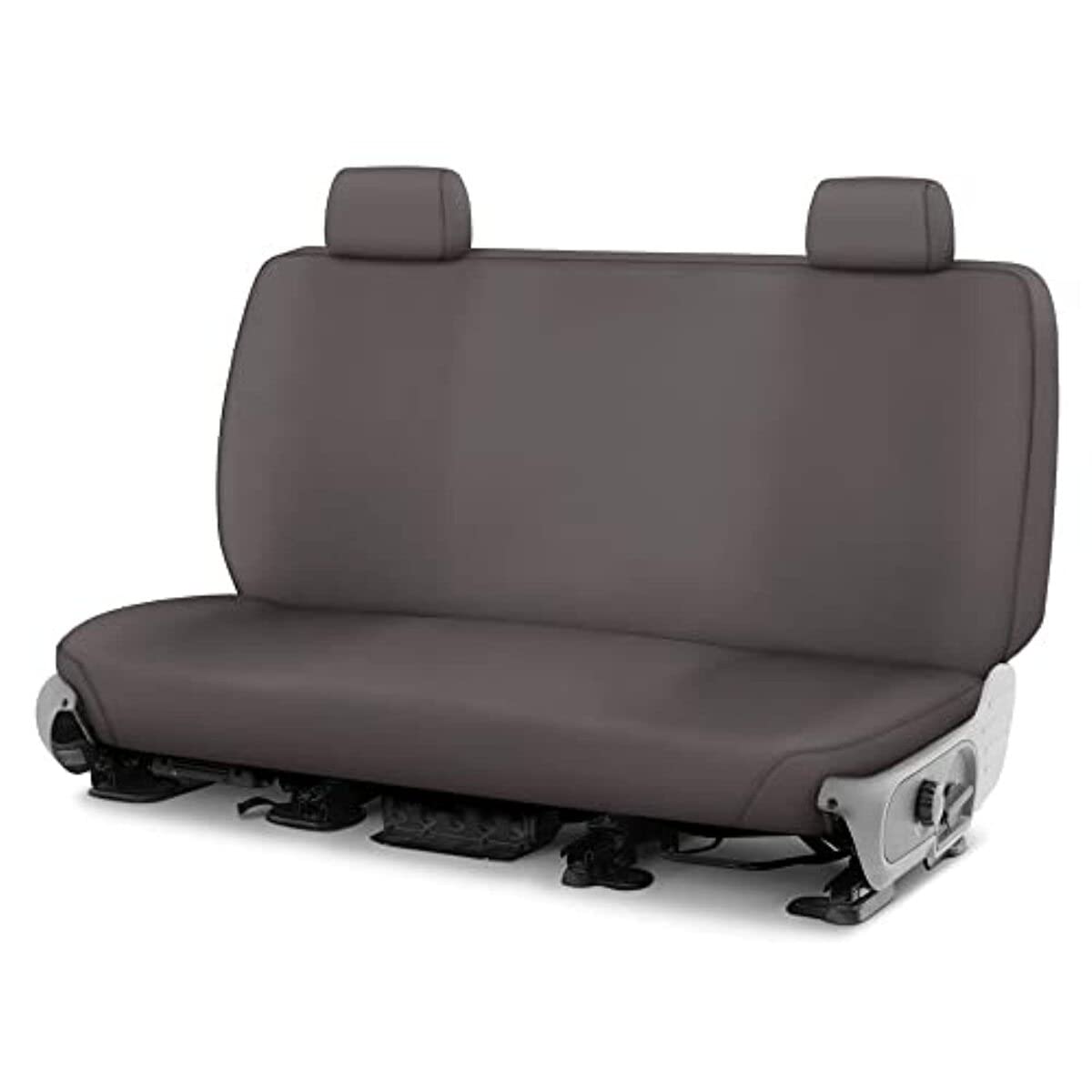 Covercraft Polycotton Custom Seat Covers | Fits 2011-2024 Ram 1500 (19-24 Classic) & 2011-2024 Ram 2500/3500 Crew/Quad Cab | 2nd Row Solid Bench Seat, Grey - Image 3