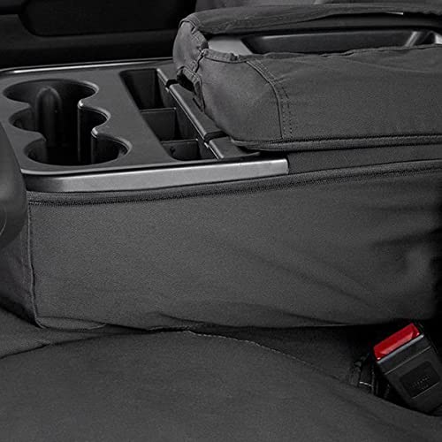 Covercraft Polycotton SeatSaver Custom Seat Covers | Fits 2007-2013 Chevy Silverado/GMC Sierra 1500, 2007-2014 Silverado/Sierra 2500/3500 | 1st Row 40/20/40 Bench Seat, Charcoal - Image 7
