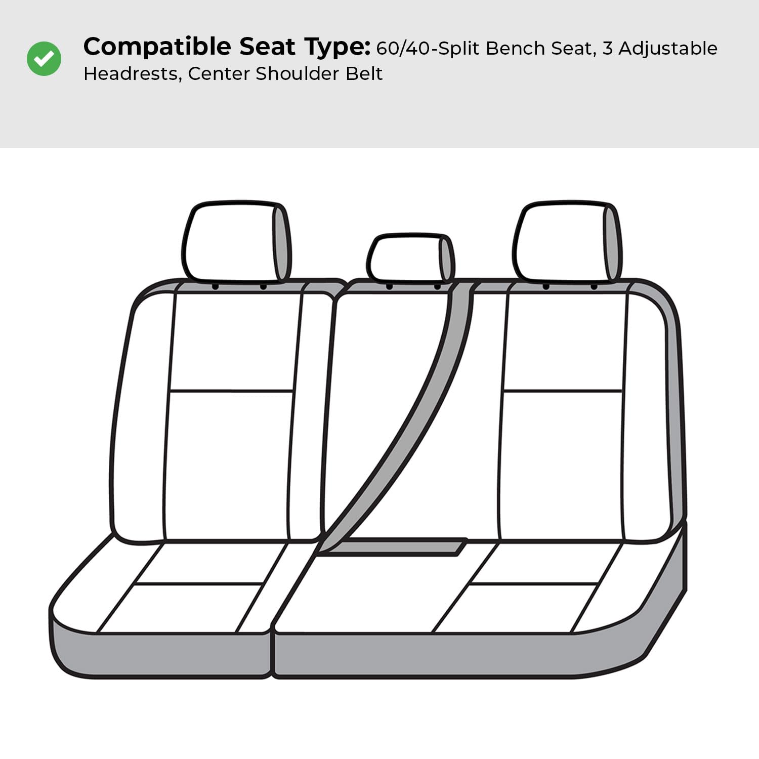 Covercraft Carhartt SeatSaver Custom Seat Covers | Fits 2022-2025 Nissan Pathfinder | 2nd Row 60/40 Bench Seat, Duck Weave Brown - Image 4