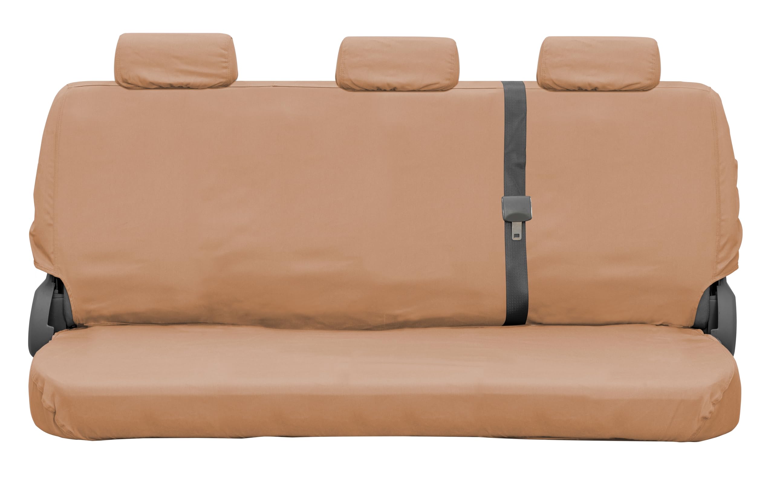 Covercraft Polycotton Custom Seat Covers | Fits 2024-2025 Ford Ranger (Excludes Raptor) | 2nd Row Solid Bench Seat, Tan