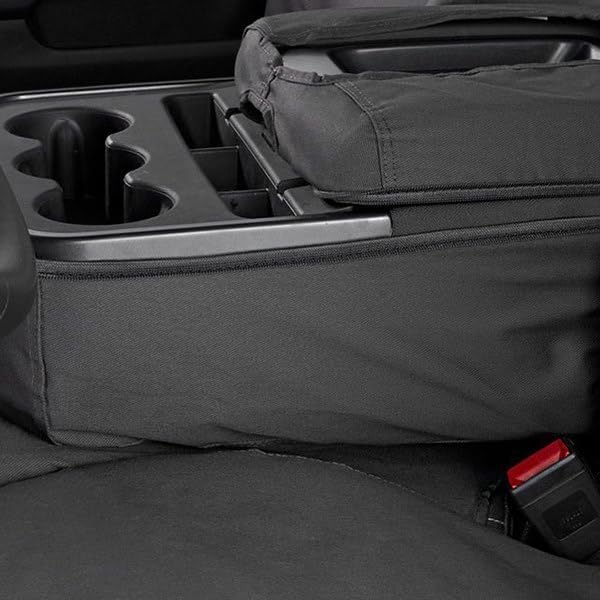 Covercraft Polycotton SeatSaver Custom Seat Covers | Fits 2010-2015 Mercedes-Benz Sprinter 2500/3500 | 1st Row Bucket Seats, Charcoal - Image 8