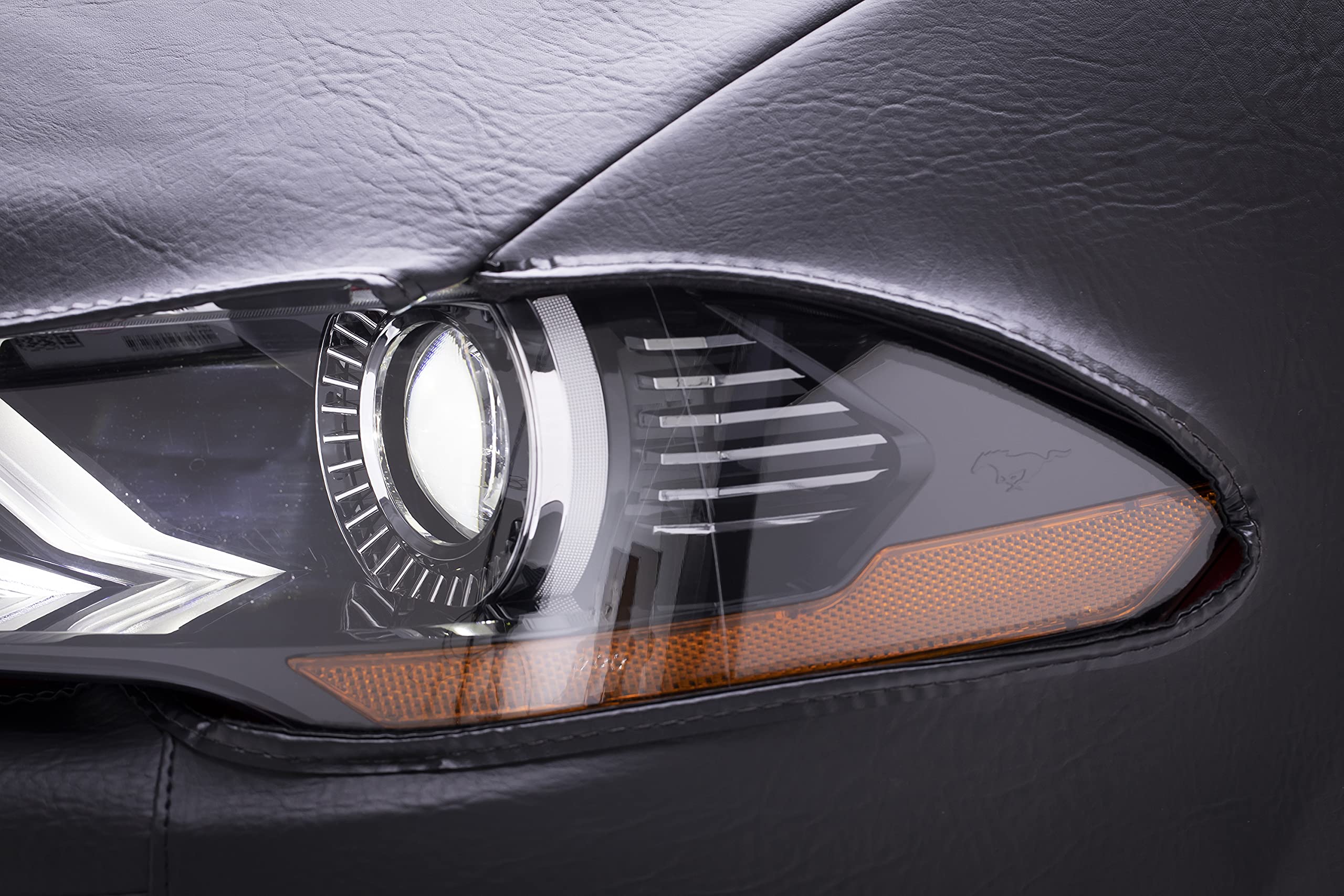 Covercraft Lebra Custom Front End Cover | Fits 2007-2009 Nissan Altima Sedan with or without Fog Lights | Black, 2Pc - Image 9