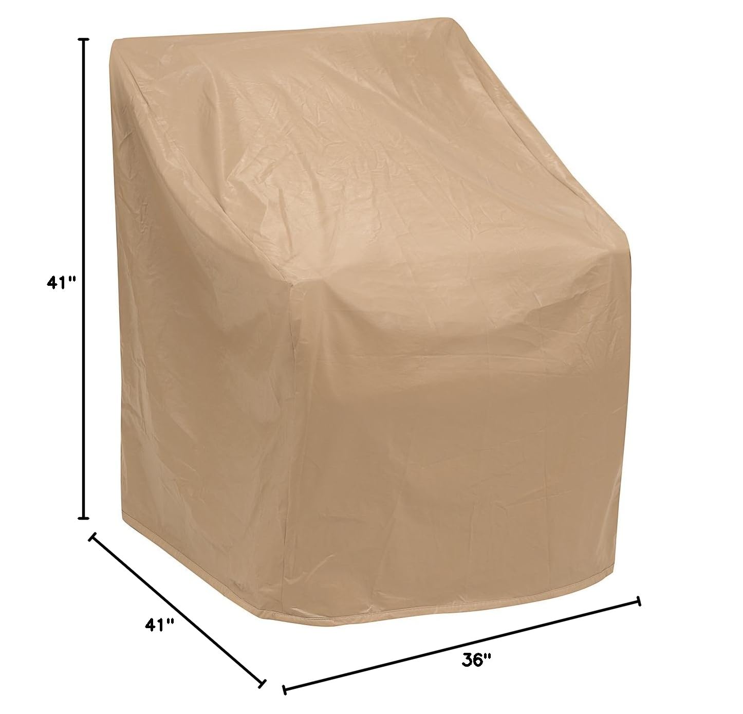 Protective Covers 1120-TN Oversized Wicker Chair Cover, Tan (36"Wx41"Lx41"H) - Image 5